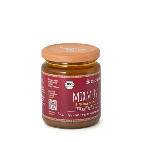 ecoterra Bio Nussmus | 100% Nüsse | vegan | glutenfrei | Fair | 250 g