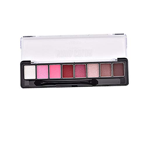 Clest F&H Eyeshadow Palette Makeup Matte Shimmer 8 Colors Pigmented Smoky Cosmetic Eye Shadows for Eye Makeup Long-Lasting Wear-3