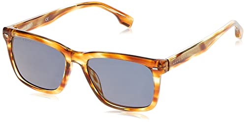 Hugo Boss Herren Hugo Boss BOSS 1318/S 6KM/K1 Sonnenbrillen Acetat Braun Blau Quadratisch Gespiegelt