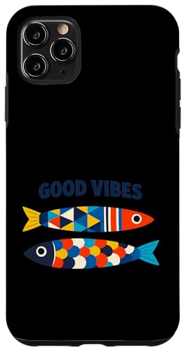 Good Vibes �J���t���t�B�b�V���v�����g �X�}�z�P�[�X iPhone 11 Pro Max �p