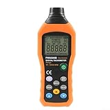 Tachimetro versatile senza contatto: il tachimetro digitale offre capacità di misurazione senza contatto, che vanno da 50 a 99999 giri/min, e un intervallo di misurazione della distanza da 50 a 250 mm. È lo strumento perfetto per la misurazione della velocità di rotazione ad alta velocità in varie applicazioni.