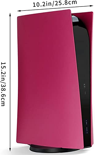 Image of New world Faceplate for PS5,for PS5 Faceplate Replacement Cover for PS5 , Anti-Scratch Dust Proof Protective Shell Cover for Playstation 5, Disk Edition -Cosmic Red