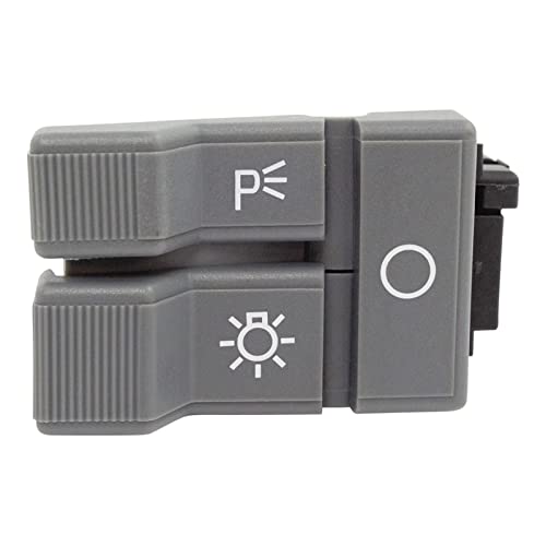GMC Yukon Headlight Switch - Gray, Compatible with 1990-1994 Chevrolet Blazer, C1500, C2500, K1500, K2500, K3500 Suburban