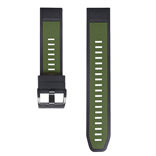 Correa de reloj de 26mm para Garmin Fenix 6X Pro 5X pulsera de silicona color agata 5