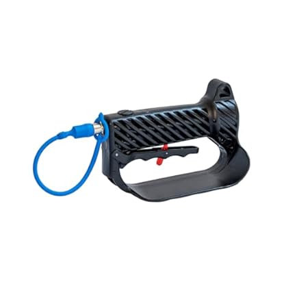 Foto di PATERLINI Impugnatura per Asta Abbacchiatore ad Aria Compressa Riduce la Vibrazione - Impugnatura Ergonomica per Scuotitore Olive Pneumatico - Made in Italy - IMPUGNATURA LARGA con raccordo Dritto "D"