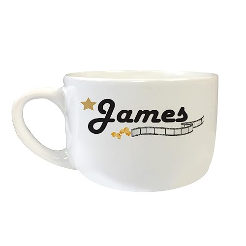 GiftsForYouNow Personalized 24 Ounce Ceramic Popcorn Bowl - Microwave and Dishwasher Safe