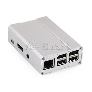 REES52 Premium Aluminum Alloy Metal Case for Raspberry Pi 3 B / 2 Model B & B+Silver-image-43