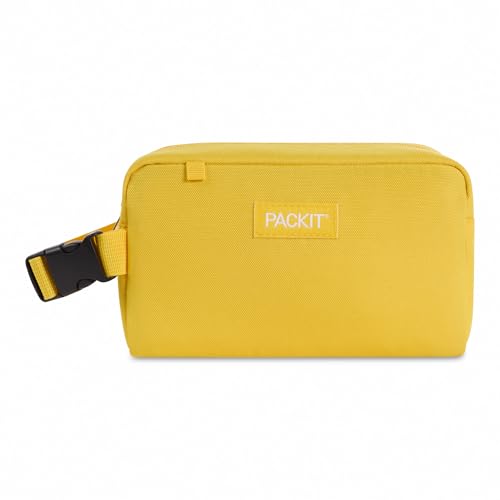 Image of PackIt Freezable Small Insulated Snack Box, Lemonade, with EcoFreeze Technology (Built-in Ice Pack), Mini Cooler or Small Lunch Bag, For Fresh Snacks On the Go, for Work, Gym, or Travel