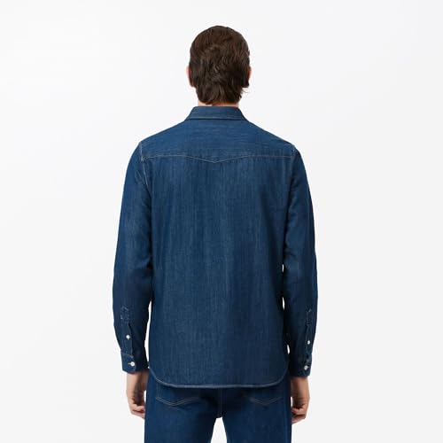 Lacoste Men's Core Collection Regular Fit Long Sleeve Denim Shirt3