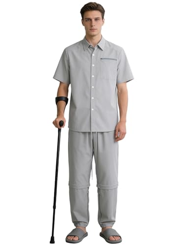 Vêtements adaptés pour hommes condamnés au fauteuil roulant et gériatrie