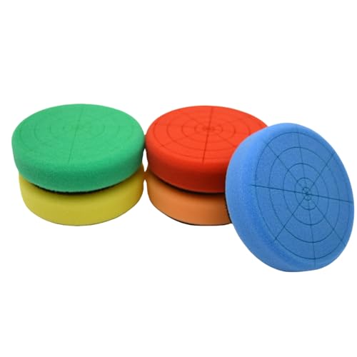 BLINGOBLING 5Pcs 3Inch Buffing Sponge Pads Kit for Buffer Polisher, Cutting, & Car Polish Pads Premium Hook & Loop Buffing Polishing Pads Kit, 3inch Cutting Pads for Car Buffer Polisher Polishing