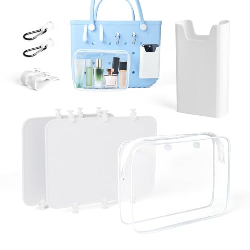 Furneeture Accessories for Bogg Bags, Organizer Holder for Bogg Bag, Phone Holder Compatible, 2pcs Hooks, and 2pcs Hook Loops with Bogg Bag Original, Accessories for X-Large/Extra Large, White?8pcs?