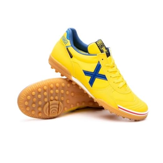 Munich Gresca Genius 607, Scarpe da Calcio Unisex-Adulto, Giallo, 45 EU