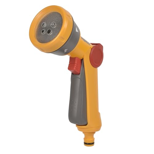 HOZELOCK - Multi-Jet Spray Gun : Ideal for Daily Use Multi-Tasking Gun Locking Function and Flow Control 5 Patterns: Cone Jet Fast Fill Fine Rose Flat [100-003-862]