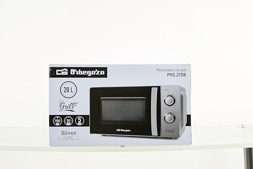 Orbegozo MIG 2138 - Mikrowelle mit Grill und 20 Liter Kapazität, 5 Leistungsstufen und 3 kombinierte Funktionen, Timer bis zu 30 Minuten, 700-900 W 9 Orbegozo MIG 2138 - Mikrowelle mit Grill und 20 Liter Kapazität, 5 Leistungsstufen und 3 kombinierte Funktionen, Timer bis zu 30 Minuten, 700-900 W