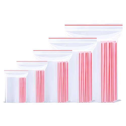 Omtofo 1000 Stück Druckverschlussbeutel, 5 Größen...