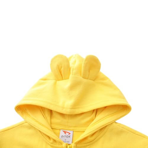 DITOK Youth Soft Hoodies Kids Full-Zip Hooded Sweatshirt Back to School Hoodies With Pockets for Boys And Girls (4-12 Years)3