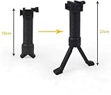HOUSON Front Grip Bipod, Ergonomic Front Grip Bipod Shooting Bipod Picatinny Stand with Extendable Legs Front Grip for Crossbow, Accessories, Attachment Black - Image 3