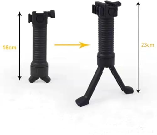 HOUSON Front Grip Bipod Ergonomic Picatinny Stand Black - Image 3