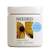 Needed. Expertly-Formulated Prenatal Vitamin D3/K2 | for Fertility, Pregnancy Breastfeeding, and Postpartum, Healthy Immunity and Bone Development, Supports Breast Milk Vitamin D Levels | 60 Capsules