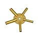 2pc Brass Clock Winding Keys with 5 Pronged Even 4,6,8,10,12 & Odd 5,7,9,11,13