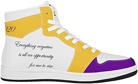 XxBeBOLDxX The Mamba 24-Legend Custom Sneakers, Sports Basketball Shoes (Numeric_8_Point_5) White | Image 1