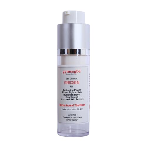 gymsegbë Hyper Serum AM – Vitamin C, Niacinamide & Hyaluronic Acid Brightening Serum for Face – Helps Improve Look of Dark Spots, Uneven Tone & Texture – Lightweight Water-Based, 30 ml