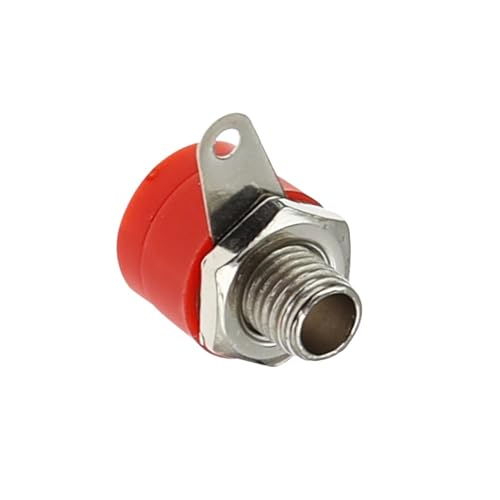 Image of 4mm Banana Panel Socket Test Probe Binding Post Nut Plug Jack Connector(Red,10PCS)