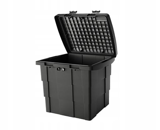 Daken Pit Box Pojemnik na Piasek i Sól, Czarny, 108 Litrów, 65x57x50 cm, 6.5 kg