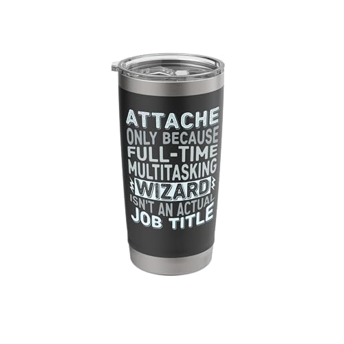 Wizard Job Title Quote Tumbler Stainless Steel Insulated