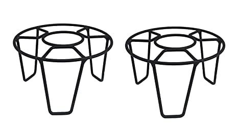 Delorea Rust Free Iron Indoor/Outdoor Flower Pot Stand - | Plant Stand for Home Garden Balcony Living Room Decor | Gamla Stand | Plant Holder | Black Packs of 2 (B0C3VFBCZZ) Amazon Price History, Amazon Price Tracker