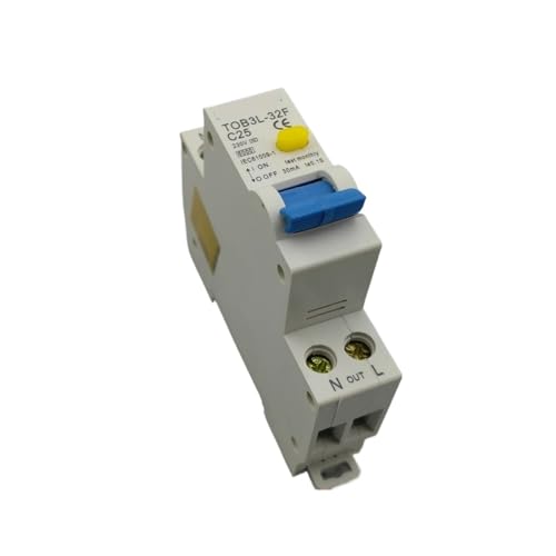 Disyuntor de corriente residual TOB3L-32F 18MM 25A contra sobrecorriente y fugas