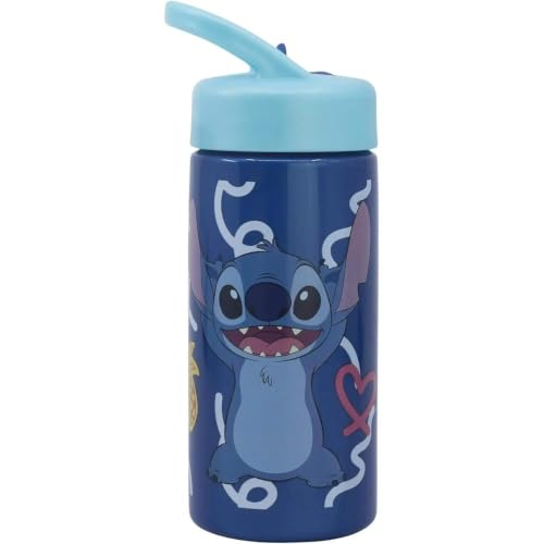 Stor Pokemon Sportflasche mit Strohhalm und Griff 410ml - BPA-frei Wiederverwendbare Kinderflasche fĂĽr Schule Sport und AusflĂĽge