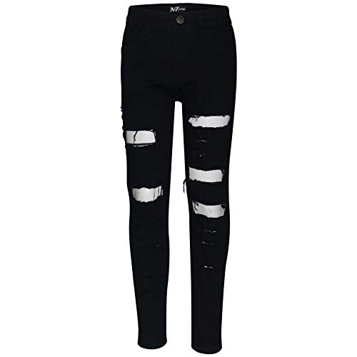 Boys Ripped Denim Jeans Stretch Skinny Pants Trousers Lightweight Trendy Summer Casual Pants Age 3-14 Years