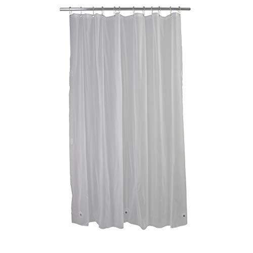 Bath Bliss 70"X72" Peva Curtain, 7.2G Thickness, Rust Resistant, Eco-Friendly, For Bathroom, In Frost Shower Liner #TOP1