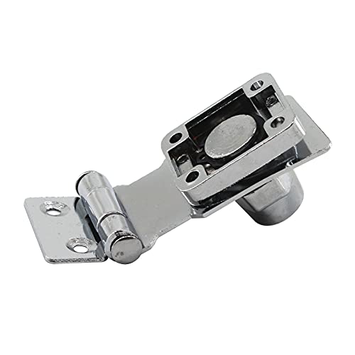 Image of Zinc Alloy Lock Hasp with Key 4 Inch Padlock Hasp Gate Lock (Pack of 2)