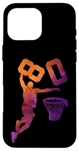 80 YEARS BASKETBALL 80th BIRTHDAY X}zP[X iPhone 16 Pro Max p