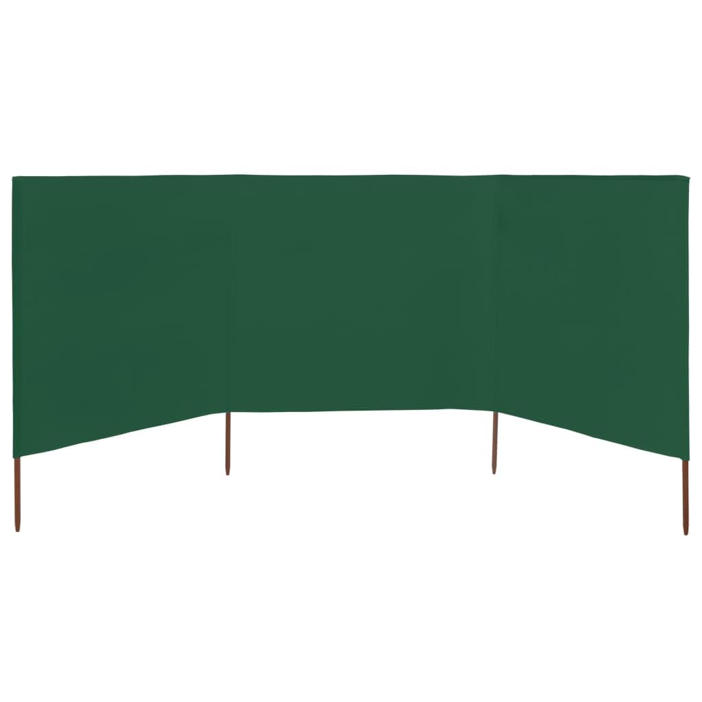 Paravento a Pannelli in Tessuto non Tessuto Bianco Sabbia 600x con Supporto in Legno per Esterni Giardino Patio Spiaggia Camping