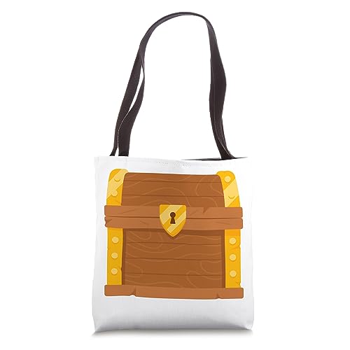 Bolsa para truco o trato tipo cofre del tesoro, bolsa tote miniatura 1