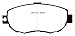 EBC DP31006C Redstuff Brake Pads for 1993-1994 Lexus LS400 4.0 - Front