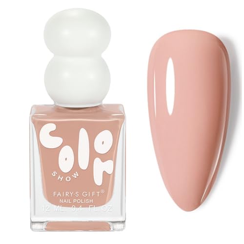 Nude Pink Nail Polish Quick Dry Nail Varnish Gentle Neutral Nude Color Gel Polish Long Lasting Chip Resistant Nail Varnish for DIY Manicure Decorations No Need Cure