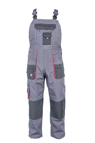 Preisvergleich Produktbild K&G Profi Latzhose Better Bordeaux Herrenlatzhose Beruflatzhose Schutzlatzhose Arbeitslatzhose Sicherheitshose Herren Hose Arbeitshose (MM)