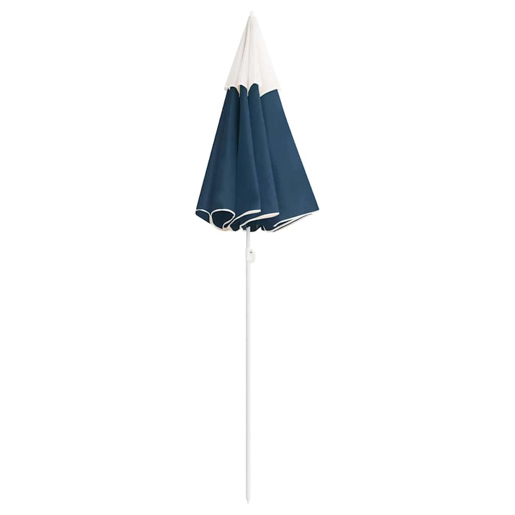 Generisch Parasol przeciwsłoneczny z poliestru ze stalowym masztem, kolor piaskowy 180 cm, wzór kwiatowy, regulowana wysokość i funkcja przechylania, osiem mocnych żeber parasola, składany do łatwego