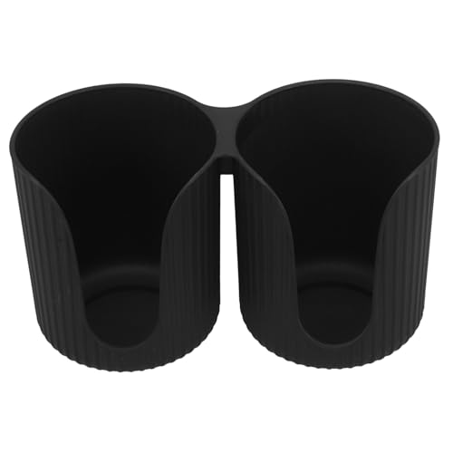 Ciieeo, portabicchieri e organizer per bicchieri di carta, da banco, nero, monouso, per bar del caffè, per ufficio e uso domestico