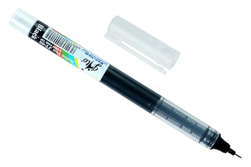 Image of JITO 0.5mm Fine Tip Roller Pen, Black Ink - Pack of 20 (10x2)