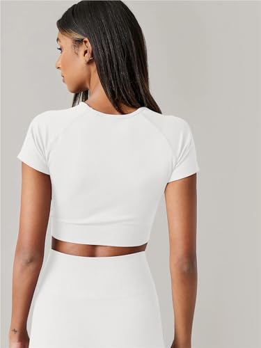 Top Yoga Femme Women Yoga Top Seamless Sport T Shirts Fitness Clothes Short Sleeve Gym Top Running Active Wear – Image 6