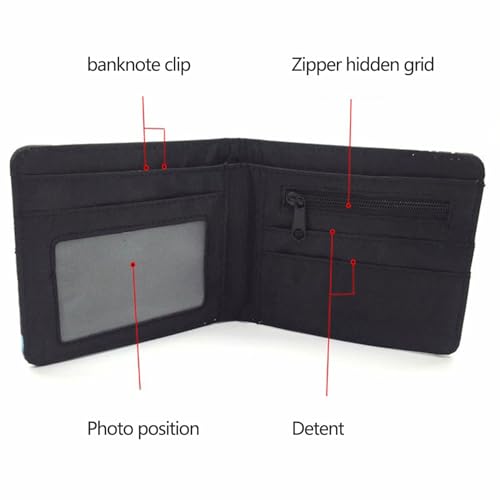 Image of FNAF Five Nights Wallet Can Accommodate Credit Cards Cash Burable Clutch Anime Wallet for Women Men, 15, XL, Retro