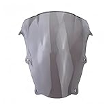 Wind Screen Shield for S&UZUKI SV650 SV650S for SV 650 650S 2003-2012 SV1000 SV1000S for SV 1000 1000S 2003-2008 Motorcycle Double Bubble Windshield Windscreen Screen Air Deflector (Color : Smoke)