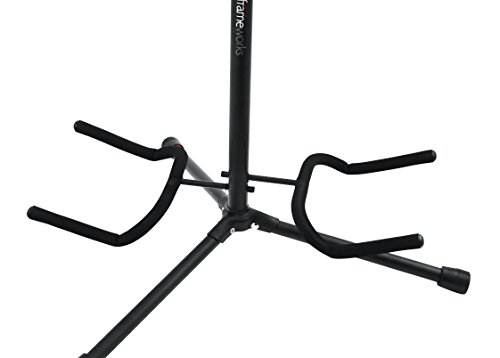 image for Gator Frameworks Adjustable Double Guitar Stand; Holds Two Electric or
