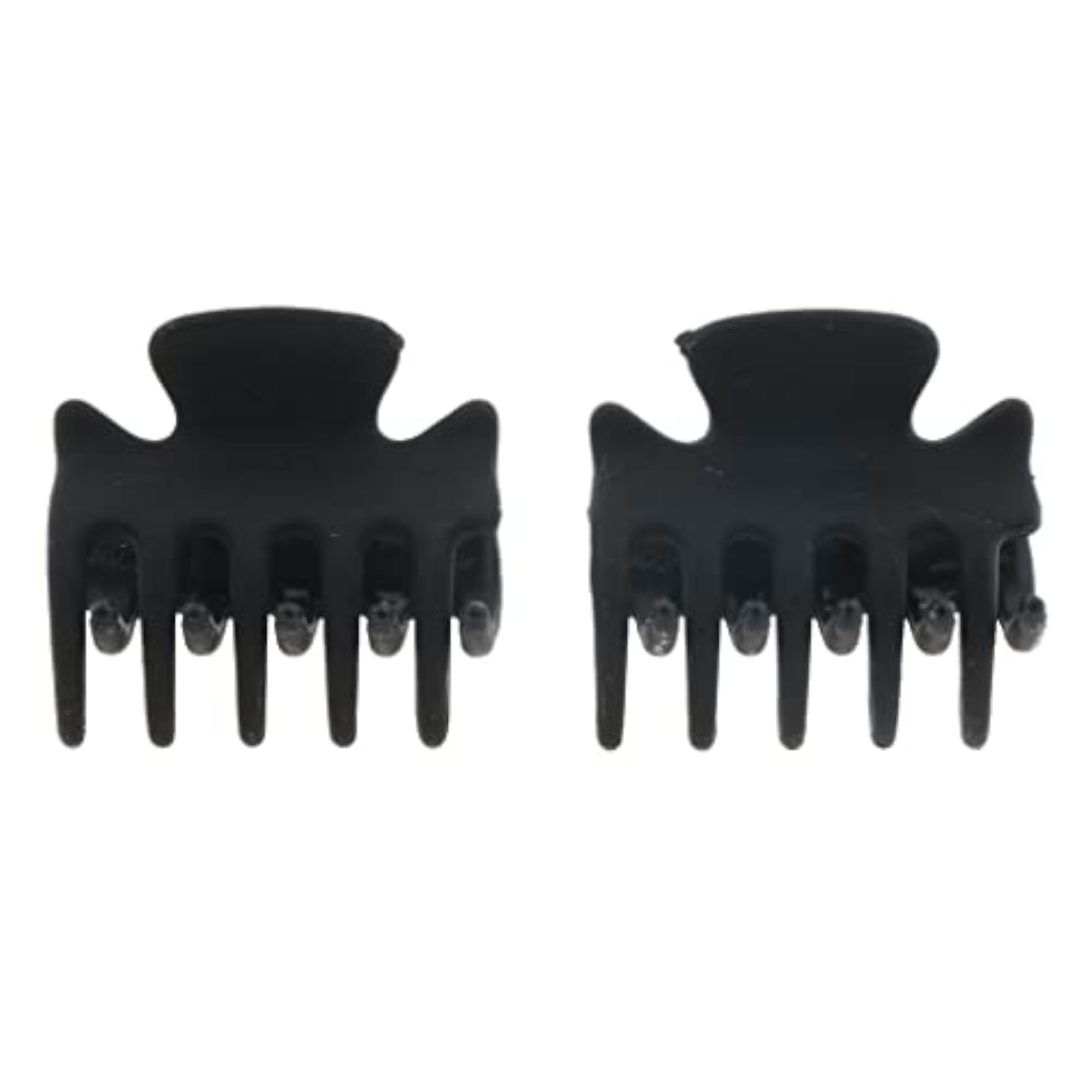 12 Resin Mini Hair Claws Clip Set, Pearlescent